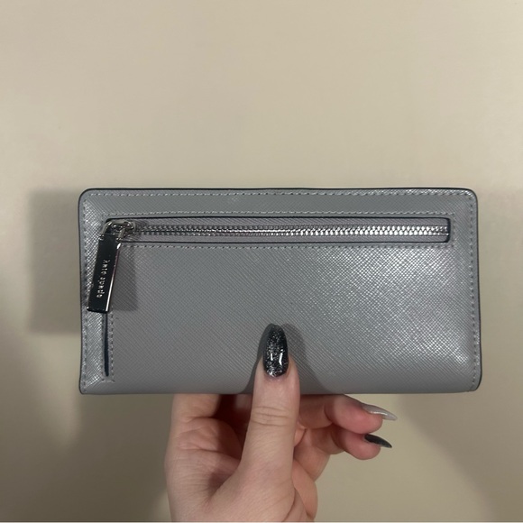 Kate Spade Staci Colorblock Medium Slim Bifold Wallet Saffiano Leather - Picture 3 of 5